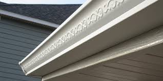 White Gutter with Curved Design